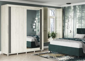 Шкаф-купе 2000 мм Форест крафт белый (Стиль) в Югорске - yugorsk.mebel-e96.ru