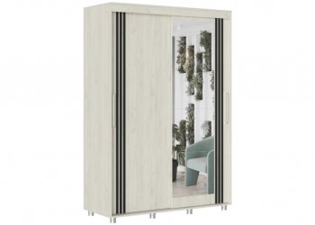 Шкаф-купе 1500 мм Форест крафт белый (Стиль) в Югорске - yugorsk.mebel-e96.ru