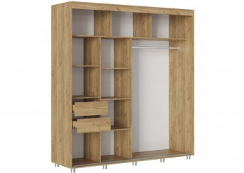 Шкаф-купе 2000 мм Форест крафт золотой(Стиль) в Югорске - yugorsk.mebel-e96.ru