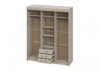 Шкаф-купе 1700 мм Фортуна (Дуб крафт серый) (ИЦ) в Югорске - yugorsk.mebel-e96.ru