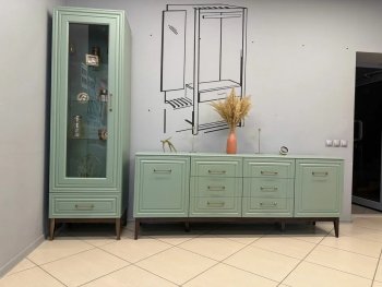 Стенка Гориция Зеленый самшит (БМ) в Югорске - yugorsk.mebel-e96.ru