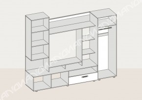 Гостиная Аллегро вариант-3 (Венге/Белфорт) в Югорске - yugorsk.mebel-e96.ru