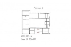 Стенка Гармония-3 (АстридМ) в Югорске - yugorsk.mebel-e96.ru