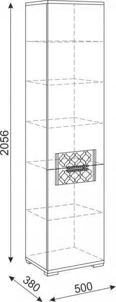 Стенка Тиффани модульная (Риннер) в Югорске - yugorsk.mebel-e96.ru