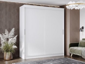 Шкаф-купе 2000 мм Гранд-1 ЛДСП, белый гладкий (Эра) в Югорске - yugorsk.mebel-e96.ru