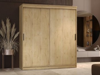 Шкаф-купе 2000 мм Гранд-1 ЛДСП, дуб вотан (Эра) в Югорске - yugorsk.mebel-e96.ru