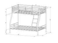 Кровать 2-х ярусная Гранада-2Я в Югорске - yugorsk.mebel-e96.ru