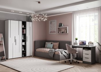 Набор детской мебели Грей модульный (МЛК) в Югорске - yugorsk.mebel-e96.ru