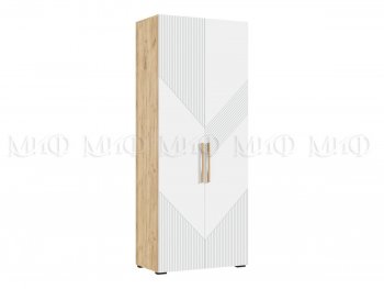 Шкаф распашной 900 мм Ирис с антресолью, крафт/белый (Миф) в Югорске - yugorsk.mebel-e96.ru