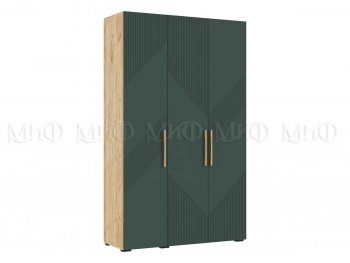 Шкаф 1350 мм Ирис с антресолью, крафт/грин (Миф) в Югорске - yugorsk.mebel-e96.ru