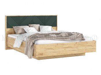 Кровать парящая Ирис крафт/грин с подсветкой (Миф) в Югорске - yugorsk.mebel-e96.ru