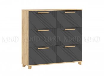 Обувница Ирис крафт/графит (Миф) в Югорске - yugorsk.mebel-e96.ru