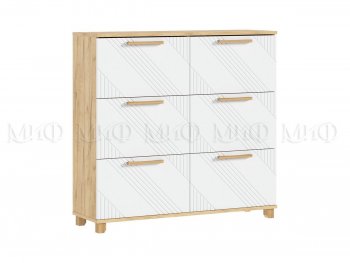 Обувница Ирис крафт/белый (Миф) в Югорске - yugorsk.mebel-e96.ru