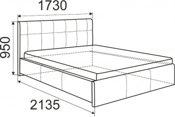 Кровать Изабелла с латами Newtone cacao (ИжМ) в Югорске - yugorsk.mebel-e96.ru