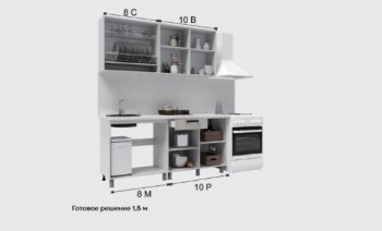 Кухонный гарнитур Кантри 1600 мм (Текс) в Югорске - yugorsk.mebel-e96.ru