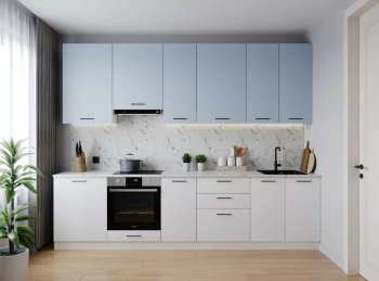 Кухонный гарнитур высокий Капри 3000 мм ЛДСП/МДФ (Санвут) в Югорске - yugorsk.mebel-e96.ru