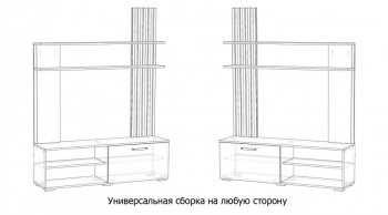 Стенка Каролина Дуб Вотан/Кашемир (Лин) в Югорске - yugorsk.mebel-e96.ru