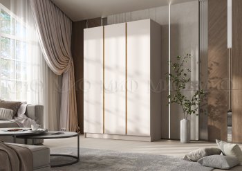 Шкаф 1500 мм 3-х створчатый Келвин кашемир (Миф) в Югорске - yugorsk.mebel-e96.ru