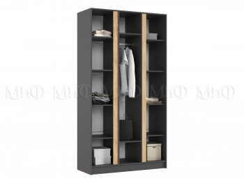 Шкаф 1200 мм 3-х ств. Келвин графит  (Миф) в Югорске - yugorsk.mebel-e96.ru