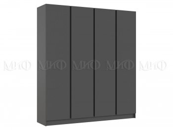 Шкаф 2000 мм 4-х ств. Келвин графит  (Миф) в Югорске - yugorsk.mebel-e96.ru