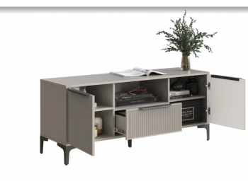 Тумба ТВ на 1350 Кимберли кашемир (Handis) в Югорске - yugorsk.mebel-e96.ru