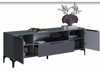 Тумба ТВ на 1650 Кимберли графит (Handis) в Югорске - yugorsk.mebel-e96.ru