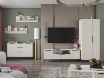 Стенка Кимберли кашемир, модульная (Handis) в Югорске - yugorsk.mebel-e96.ru