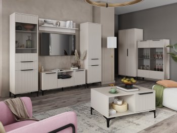 Стенка Кимберли кашемир, модульная (Handis) в Югорске - yugorsk.mebel-e96.ru