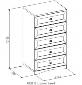 Комод 12 Адель в Югорске - yugorsk.mebel-e96.ru