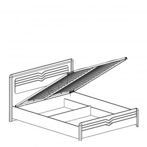 Кровать 1600 с подъемным механизмом Фьорд 156 (Яна) в Югорске - yugorsk.mebel-e96.ru