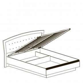 Кровать двойная 1600 с ПМ Афины 368 (Яна) в Югорске - yugorsk.mebel-e96.ru