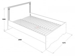 Кровать двойная Ольга 1Н + 2-а ящика (1200*2000) в Югорске - yugorsk.mebel-e96.ru