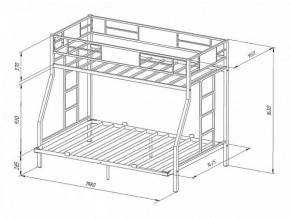 Кровать двухъярусная Гранада-ЯЯ 140 с ящиками в Югорске - yugorsk.mebel-e96.ru