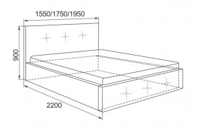 Кровать Линда с подъемным механизмом 1800*2000 в Югорске - yugorsk.mebel-e96.ru