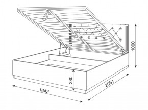 Кровать с подъемным механизмом М25 Тиффани в Югорске - yugorsk.mebel-e96.ru