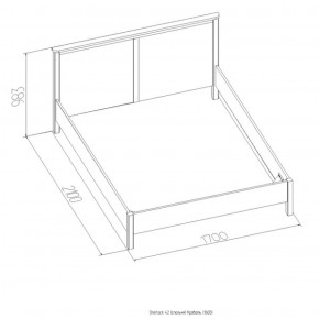 Кровать Шерлок 1800 орех 1600*2000 в Югорске - yugorsk.mebel-e96.ru