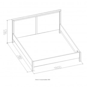 Кровать Шерлок 900 дуб сонома 1200*2000 в Югорске - yugorsk.mebel-e96.ru