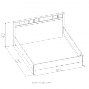 Кровать Шерлок Люкс 1200 ясень анкор светлый 1200*2000 в Югорске - yugorsk.mebel-e96.ru