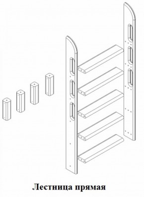 Кровать Сонечка 2-х ярусная (модульная) в Югорске - yugorsk.mebel-e96.ru