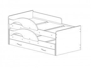 Кровать выкатная Радуга 800*1600 (Матрешка) Белый в Югорске - yugorsk.mebel-e96.ru