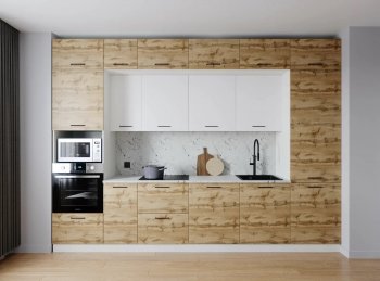 Кухонный гарнитур Лада 3400 мм (Санвут) в Югорске - yugorsk.mebel-e96.ru