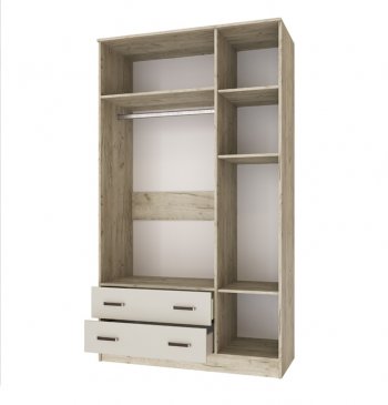 Шкаф Лагуна с антресолью крафт серый/кашемир (Текс) в Югорске - yugorsk.mebel-e96.ru