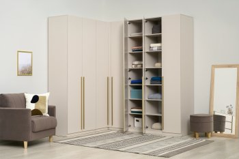 Гардеробная/шкаф 2200*1706 мм Ларго №3 Кашемир (Миф) в Югорске - yugorsk.mebel-e96.ru