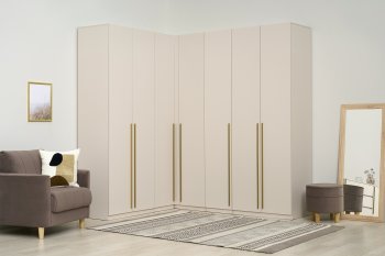 Гардеробная/шкаф 2200*1706 мм Ларго №3 Кашемир (Миф) в Югорске - yugorsk.mebel-e96.ru