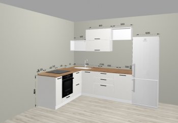 Угловой кухонный гарнитур Санвут 1516х2100 мм в Югорске - yugorsk.mebel-e96.ru