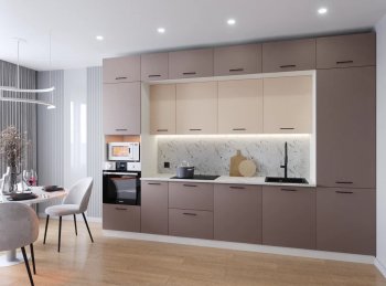 Кухонный гарнитур Латте 3400 мм (Санвут) в Югорске - yugorsk.mebel-e96.ru