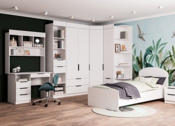 Набор детской мебели Лавис модульный белый софт (ДСВ) в Югорске - yugorsk.mebel-e96.ru