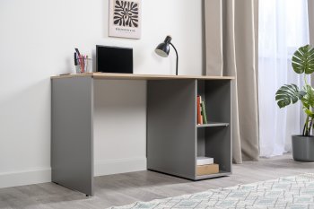 Стол письменный Лайт 12.163. серый (Моби) в Югорске - yugorsk.mebel-e96.ru