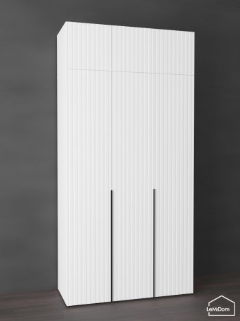 Шкаф с антресолью 1200 мм Linnea MHR-3A-1 2450х1200х510 (Белый-М 11.1.1) в Югорске - yugorsk.mebel-e96.ru