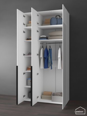Шкаф с антресолью 1200 мм Linnea MHR-3A-1 2450х1200х510 (Белый-М 11.1.2) в Югорске - yugorsk.mebel-e96.ru